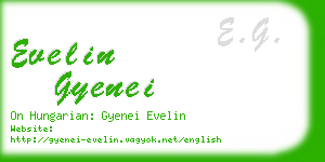 evelin gyenei business card